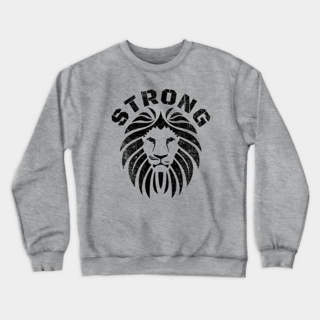 STRONG LION BODYBUILDING Crewneck Sweatshirt by MuscleTeez